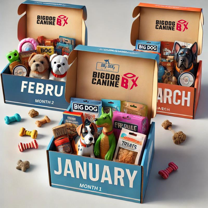 Big Dog Canine Box for Medium Dogs – New Surprise of Premium Treats & Toys Every Time You Order