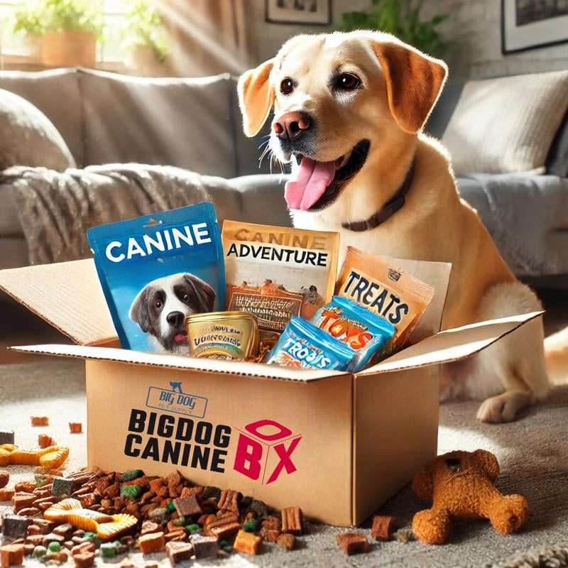 Big Dog Canine Box for Medium Dogs – New Surprise of Premium Treats & Toys Every Time You Order