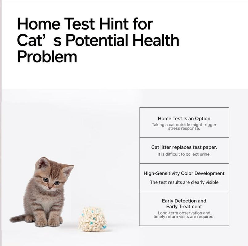 Ph-Sensing Cat Litter 5.5Lb Mixtofu+Cassava Formula - Real-Time Health Monitoring, Ultra Clumping, Odor Control, Suitable for Cats