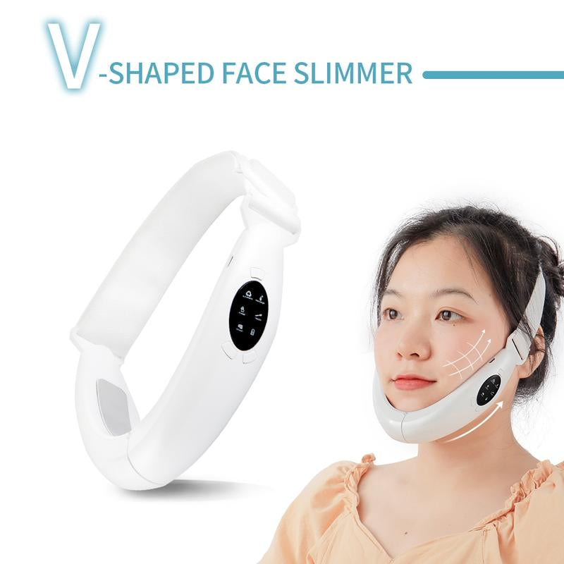Electric Facial Slimming Device, V-Line Face Lifter, Dual Chin Lift Tool, Adjustable, Ideal Skin Care Gift, Anti-Double Chin, Firming