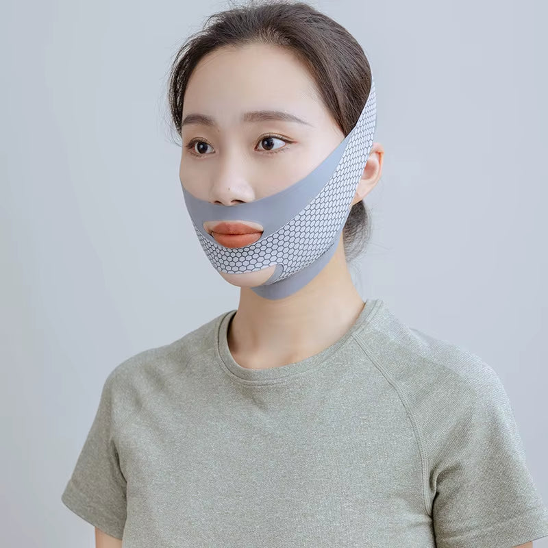 Face-Lift with Sleep Face V Shaper Facial Slimming Bandage Relaxation Shape Lift Reduce Double Chin Face Thining Band Massage