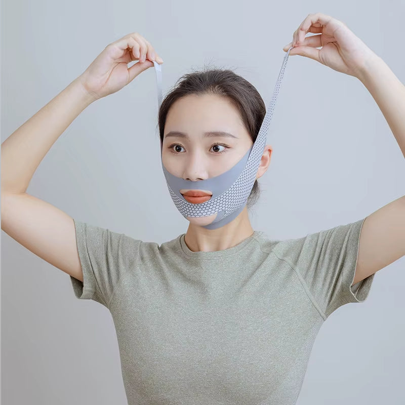 Face-Lift with Sleep Face V Shaper Facial Slimming Bandage Relaxation Shape Lift Reduce Double Chin Face Thining Band Massage