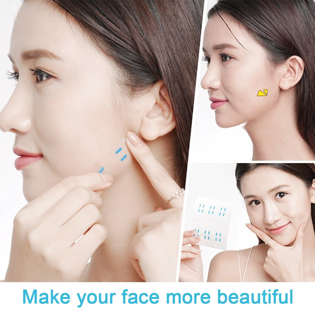 120Stück Face Lifting Tape,Facelifting Aufkleber Lifting Tapes Gesicht,Gesichtsaufkleber,Instant Invisible Face Lift Sticker, Eye Lift Tape Make-Up Gesicht Lift Werkzeuge