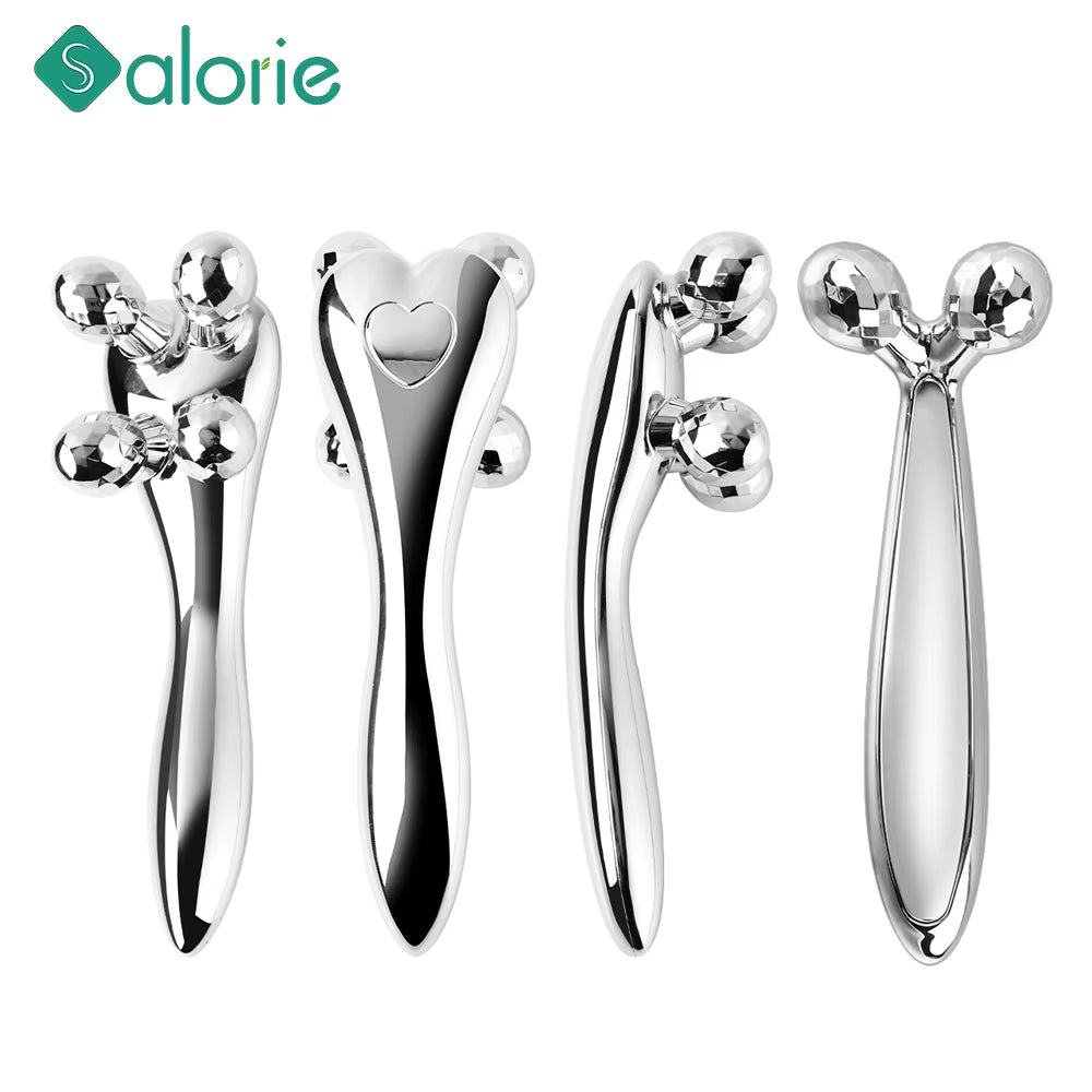 3D Roller Face-Lift Masajeador Multicolor Y Shape Facial Massage Roller ABS Full Body Massager Relaxation Tools Dropship