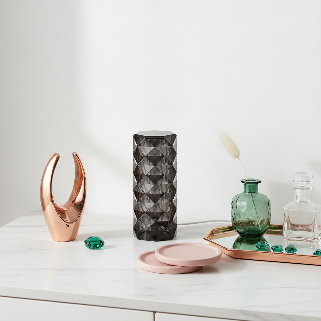 Black Nordic Crystal Lamp