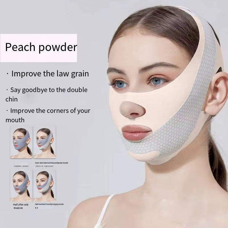 Face-Lift with Sleep Face V Shaper Facial Slimming Bandage Relaxation Shape Lift Reduce Double Chin Face Thining Band Massage