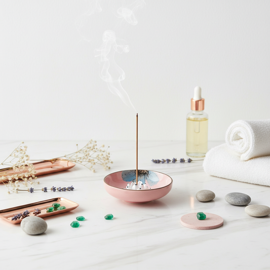 Pink Lotus Ceramic Holder