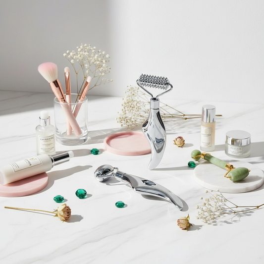Silver Facial Massage Rollers